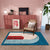 Classical Arched Door Rug Multi-Colored Postmodern Rug Polyester Anti-Slip Backing Washable Pet Friendly Rug for Room Blue Clearhalo 'Area Rug' 'Rug' 2106880