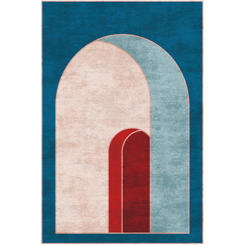 Classical Arched Door Rug Multi-Colored Postmodern Rug Polyester Anti-Slip Backing Washable Pet Friendly Rug for Room Clearhalo 'Area Rug' 'Rug' 2106881