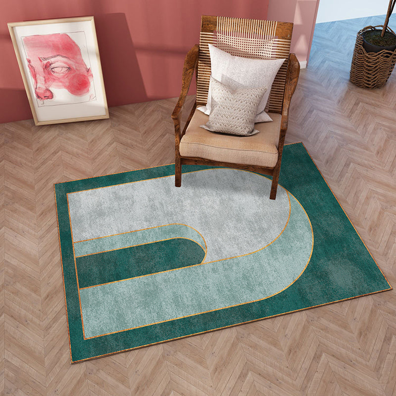 Classical Arched Door Rug Multi-Colored Postmodern Rug Polyester Anti-Slip Backing Washable Pet Friendly Rug for Room Green Clearhalo 'Area Rug' 'Rug' 2106882