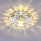 Clear Floral Shade Flush Mount Lighting Minimalist Crystal LED Flush Mount Fixture for Foyer Clearhalo 'Ceiling Lights' 'Close To Ceiling Lights' 'Close to ceiling' 'Flush mount' Lighting' 2107225