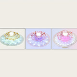 Contemporary Floral Flush Ceiling Light Crystal Corridor LED Flush Mount Lighting Fixture in White White RGB and White Color Clearhalo 'Ceiling Lights' 'Close To Ceiling Lights' 'Close to ceiling' 'Flush mount' Lighting' 2107439