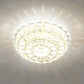 Crystal Round Flush Light Artistic Clear LED Flush Ceiling Light Fixture for Entryway Clearhalo 'Ceiling Lights' 'Close To Ceiling Lights' 'Close to ceiling' 'Flush mount' Lighting' 2107508