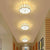 Round Shaped Corridor LED Flush Mount Crystal Modern Style Flush Ceiling Light Fixture White Warm Clearhalo 'Ceiling Lights' 'Close To Ceiling Lights' 'Close to ceiling' 'Flush mount' Lighting' 2107570