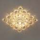 Square Entryway Flush Ceiling Light Crystal Contemporary LED Flush Mount Lighting Fixture in Clear Clearhalo 'Ceiling Lights' 'Close To Ceiling Lights' 'Close to ceiling' 'Flush mount' Lighting' 2107593