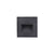 Aluminum Quadrilateral Recessed Wall Light Minimalistic Black LED Footlight for Stairway Black Small Square Clearhalo 'Wall Lamps & Sconces' 'Wall Lights' Lighting' 2107760