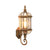 Birdcage Shade Clear Glass Wall Lighting Rustic 1 Bulb Courtyard Wall Light Fixture Bronze Clearhalo 'Wall Lamps & Sconces' 'Wall Lights' Lighting' 2108061
