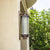 Bronze Rectangular Wall Mount Light Traditional Grid Glass Single Courtyard Wall Light Fixture Bronze Clearhalo 'Wall Lamps & Sconces' 'Wall Lights' Lighting' 2108077