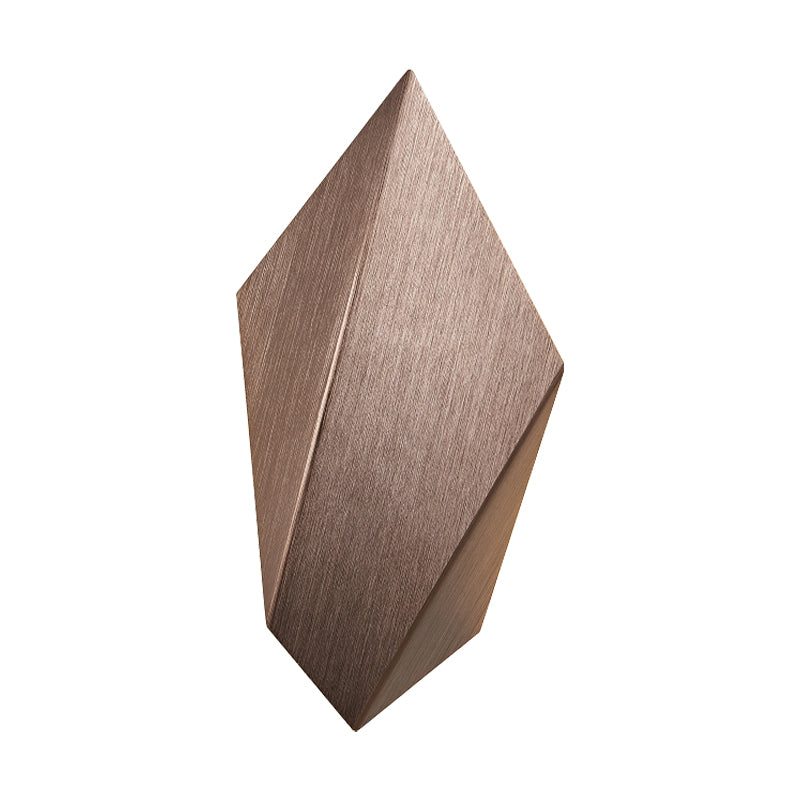 Metal Geometric Wall Mounted Light Postmodern 1 Light Black/Grey/White Sconce Light Fixture Clearhalo 'Cast Iron' 'Glass' 'Industrial' 'Modern wall lights' 'Modern' 'Tiffany' 'Traditional wall lights' 'Wall Lamps & Sconces' 'Wall Lights' Lighting' 211028