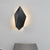 Metal Geometric Wall Mounted Light Postmodern 1 Light Black/Grey/White Sconce Light Fixture Black Clearhalo 'Cast Iron' 'Glass' 'Industrial' 'Modern wall lights' 'Modern' 'Tiffany' 'Traditional wall lights' 'Wall Lamps & Sconces' 'Wall Lights' Lighting' 211044