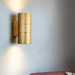 Tubular LED Up and Down Wall Sconce Modern Metal 1 Light Black/Grey/Gold Wall Lamp for Bathroom Gold Clearhalo 'Cast Iron' 'Glass' 'Industrial' 'Modern wall lights' 'Modern' 'Tiffany' 'Traditional wall lights' 'Wall Lamps & Sconces' 'Wall Lights' Lighting' 211303