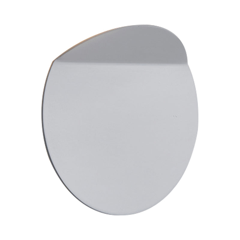 Contemporary Round Metal Wall Sconce Light Black/Grey/White LED Wall Mount Light for Corridor Clearhalo 'Cast Iron' 'Glass' 'Industrial' 'Modern wall lights' 'Modern' 'Tiffany' 'Traditional wall lights' 'Wall Lamps & Sconces' 'Wall Lights' Lighting' 211354