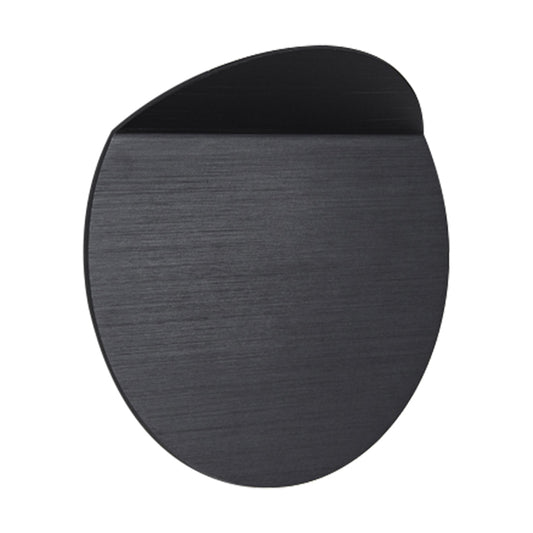 Contemporary Round Metal Wall Sconce Light Black/Grey/White LED Wall Mount Light for Corridor Clearhalo 'Cast Iron' 'Glass' 'Industrial' 'Modern wall lights' 'Modern' 'Tiffany' 'Traditional wall lights' 'Wall Lamps & Sconces' 'Wall Lights' Lighting' 211355