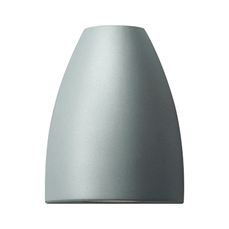 Bullet Shape Wall Mount Light Modern Metal Black/Grey/White LED Up and Down Wall Sconce for Stairway