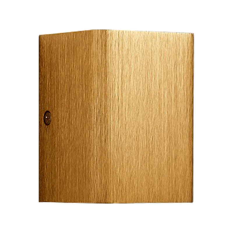 Cuboid Metal Up and Down Wall Sconce Contemporary Bronze/Gold/White LED Sconce Light for Living Room Clearhalo 'Cast Iron' 'Glass' 'Industrial' 'Modern wall lights' 'Modern' 'Tiffany' 'Traditional wall lights' 'Wall Lamps & Sconces' 'Wall Lights' Lighting' 211435