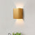 Cuboid Metal Up and Down Wall Sconce Contemporary Bronze/Gold/White LED Sconce Light for Living Room Gold Clearhalo 'Cast Iron' 'Glass' 'Industrial' 'Modern wall lights' 'Modern' 'Tiffany' 'Traditional wall lights' 'Wall Lamps & Sconces' 'Wall Lights' Lighting' 211439