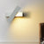 Rectangular Wall Sconce Modern Metal Black/White/Grey LED Wall Mount Light with Rotatable Design White Clearhalo 'Cast Iron' 'Glass' 'Industrial' 'Modern wall lights' 'Modern' 'Tiffany' 'Traditional wall lights' 'Wall Lamps & Sconces' 'Wall Lights' Lighting' 211486