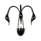 Metal Swan Wall Mount Light Nordic 3/5 Lights Black/Red/White LED Wall Sconce for Living Room Clearhalo 'Cast Iron' 'Glass' 'Industrial' 'Modern wall lights' 'Modern' 'Tiffany' 'Traditional wall lights' 'Wall Lamps & Sconces' 'Wall Lights' Lighting' 211534