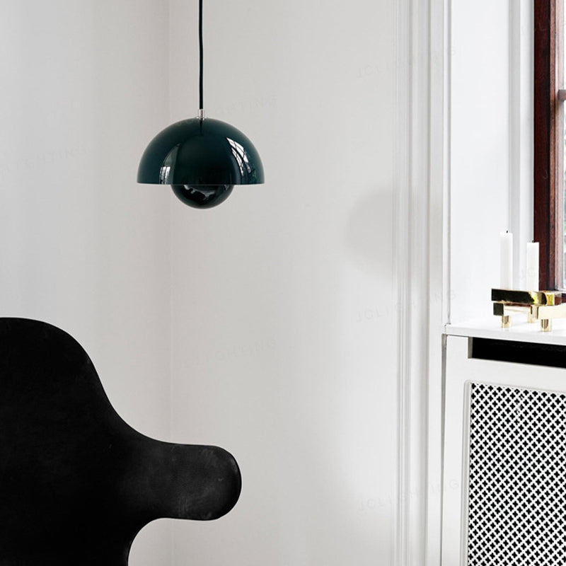 Nordic Style Bud Shaped Ceiling Light Metallic 1 Heads Dining Room Hanging Pendant Light Clearhalo 'Ceiling Lights' 'Modern Pendants' 'Modern' 'Pendant Lights' 'Pendants' Lighting' 2121154