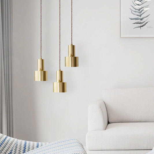 Gold Grenade Shaped Suspension Lighting Minimalist Single Metallic Pendant Ceiling Light for Living Room Gold Clearhalo 'Ceiling Lights' 'Modern Pendants' 'Modern' 'Pendant Lights' 'Pendants' Lighting' 2121189