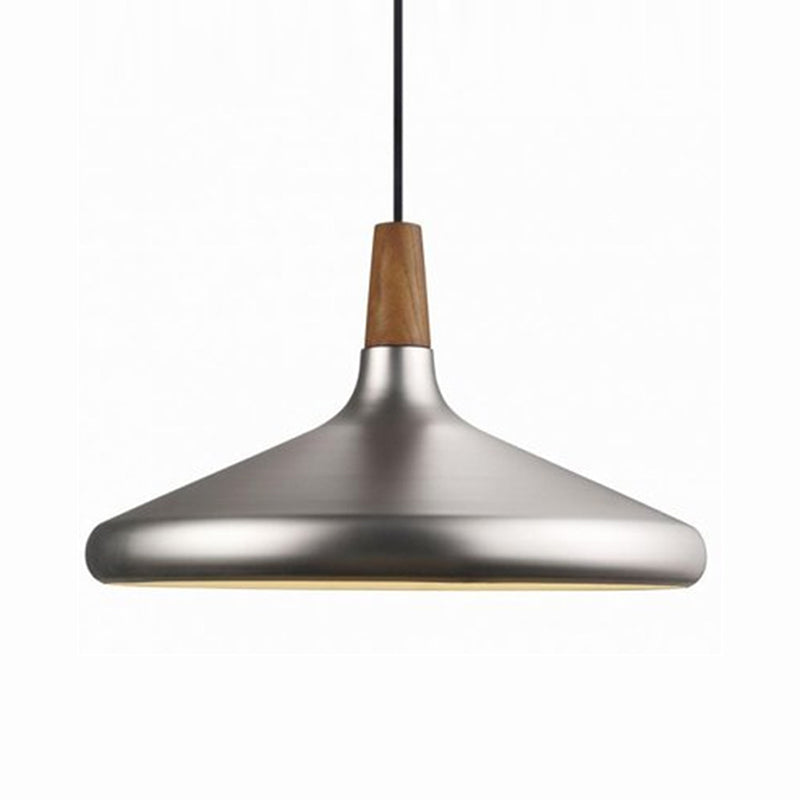 Cone Shade Ceiling Light Simplicity Metallic 1 Head Dining Room Pendant Light Fixture Silver Large Clearhalo 'Ceiling Lights' 'Lighting' 'Pendant Lights' 2121216_6e2bcffd-af97-49a2-90d3-d317a137e7f3