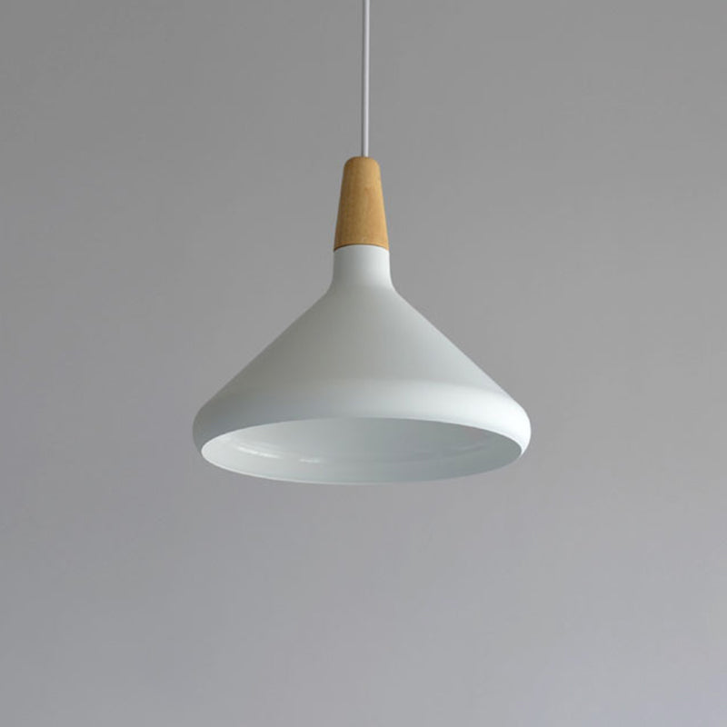 Cone Shade Ceiling Light Simplicity Metallic 1��Head Dining Room Pendant Light Fixture Clearhalo 'Ceiling Lights' 'Modern Pendants' 'Modern' 'Pendant Lights' 'Pendants' Lighting' 2121224
