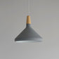 Cone Shade Ceiling Light Simplicity Metallic 1 Head Dining Room Pendant Light Fixture Grey Medium Clearhalo 'Ceiling Lights' 'Lighting' 'Pendant Lights' 2121234_038cba74-4479-45a8-9fb2-3ba3d98dd8e3