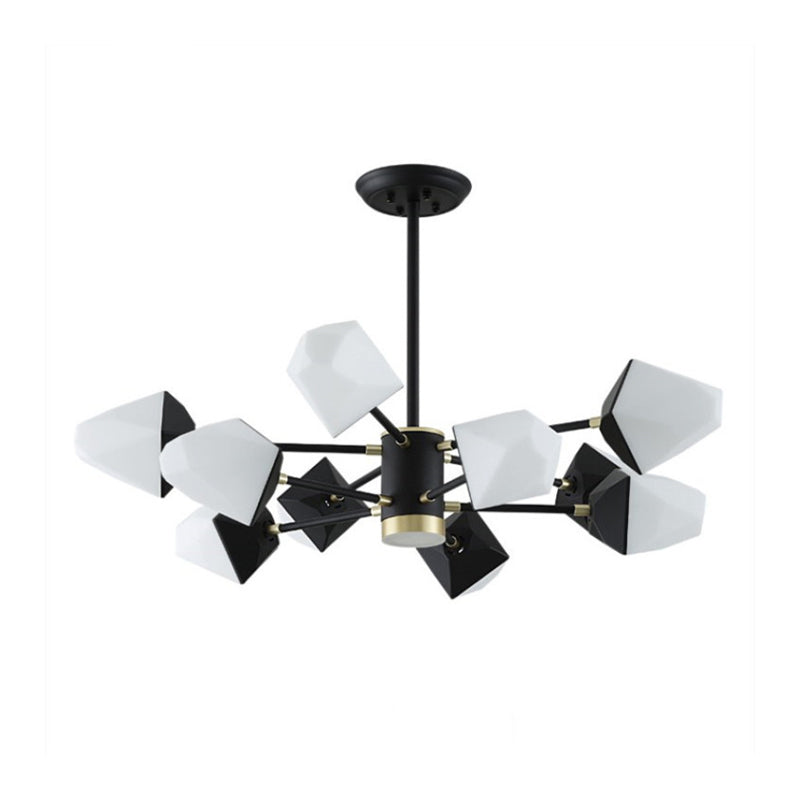 Acrylic Gemstone Shaped Suspension Light Simplicity LED Chandelier Pendant Light for Dining Room Clearhalo 'Ceiling Lights' 'Chandeliers' 'Modern Chandeliers' 'Modern' Lighting' 2121317