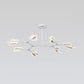 Postmodern Branch Shaped Ceiling Lighting Metallic Living Room LED Chandelier Light Fixture 7 White Clearhalo 'Ceiling Lights' 'Chandeliers' 'Modern Chandeliers' 'Modern' Lighting' 2121352