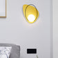 Metallic Petal Shaped Flush Wall Sconce Postmodern Single Living Room Wall Light Fixture Clearhalo 'Cast Iron' 'Glass' 'Industrial' 'Modern wall lights' 'Modern' 'Tiffany' 'Traditional wall lights' 'Wall Lamps & Sconces' 'Wall Lights' Lighting' 2121429