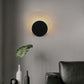 Black Ring Shaped Wall Mount Light Post-Modern Metallic LED Wall Mounted Lamp for Living Room Clearhalo 'Cast Iron' 'Glass' 'Industrial' 'Modern wall lights' 'Modern' 'Tiffany' 'Traditional wall lights' 'Wall Lamps & Sconces' 'Wall Lights' Lighting' 2121445