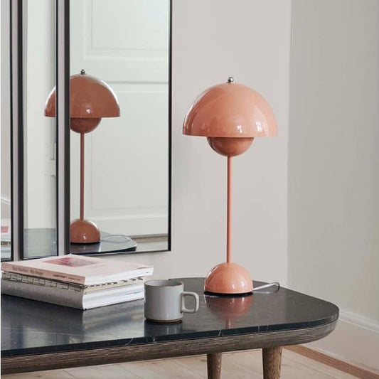 Bud Shaped Living Room Table Light Metallic 2 Heads Postmodern Style Nightstand Lighting Clearhalo 'Lamps' 'Table Lamps' Lighting' 2121477