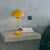 Bud Shaped Living Room Table Light Metallic 2 Heads Postmodern Style Nightstand Lighting Yellow Clearhalo 'Lamps' 'Table Lamps' Lighting' 2121478