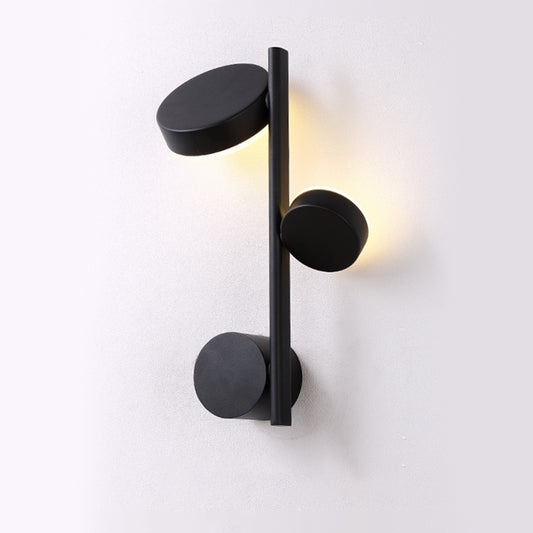 Circle Wall Mount Light Post-Modern Metallic Living Room LED Wall Lighting for Living Room Clearhalo 'Cast Iron' 'Glass' 'Industrial' 'Modern wall lights' 'Modern' 'Tiffany' 'Traditional wall lights' 'Wall Lamps & Sconces' 'Wall Lights' Lighting' 2121493