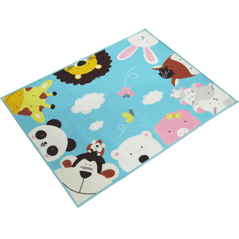 Colorful Kids Rug Multi Color Animal Pattern Rug Synthetics Stain Resistant Anti-Slip Backing Machine Washable Rug for Kindergarten Clearhalo 'Area Rug' 'Rug' 2121593