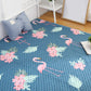 Nordic Animal Print Quilted Rug Multi-Color Cotton Carpet Pet Friendly Non-Slip Backing Stain Resistant Rug for Home Decoration Blue Clearhalo 'Area Rug' 'Rug' 2121621