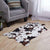 Scandinavian Bedroom Rug Multicolor Artificial Animal Skin Rug Polypropylene Anti-Slip Washable Stain Resistant Area Carpet White-Brown 2'6" x 3'7" Clearhalo 'Area Rug' 'Casual' 'Rugs' Rug' 2121701