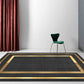 Glam Gold Frame Rug Multicolor Minimalist Carpet Polyester Anti-Slip Pet Friendly Stain Resistant Rug for Room Clearhalo 'Area Rug' 'Rug' 2121735
