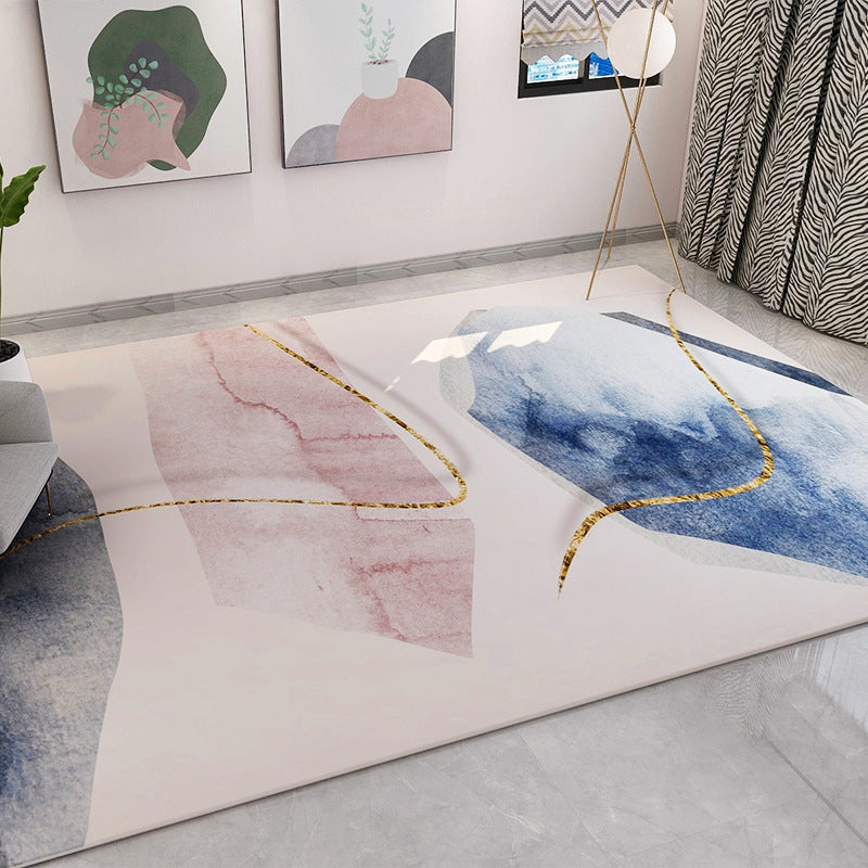 Multi-Color Home Decor Rug Luxe Abstract Carpet Synthetics Machine Washable Anti-Slip Backing Pet Friendly Indoor Rug Pearl Pink Clearhalo 'Area Rug' 'Rug' 2121742