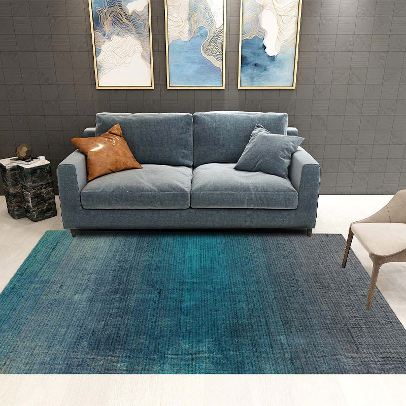 Glam Visual Deception Rug Multi-Colored Nordic Carpet Synthetics Non-Slip Washable Pet Friendly Rug for Home Lake Blue Clearhalo 'Area Rug' 'Rug' 2121801