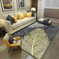 Enchanting Postmodern Rug Multi Color Botanic Geometric Rug Washable Pet Friendly Anti-Slip Rug for Home Decor Black-Yellow Clearhalo 'Area Rug' 'Rug' 2121873