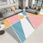 Enchanting Postmodern Rug Multi Color Botanic Geometric Rug Washable Pet Friendly Anti-Slip Rug for Home Decor Pink-Blue Clearhalo 'Area Rug' 'Rug' 2121889