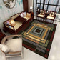 Enchanting Postmodern Rug Multi Color Botanic Geometric Rug Washable Pet Friendly Anti-Slip Rug for Home Decor Red-Yellow Clearhalo 'Area Rug' 'Rug' 2121891