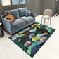 Enchanting Postmodern Rug Multi Color Botanic Geometric Rug Washable Pet Friendly Anti-Slip Rug for Home Decor Blackish Green Clearhalo 'Area Rug' 'Rug' 2121894