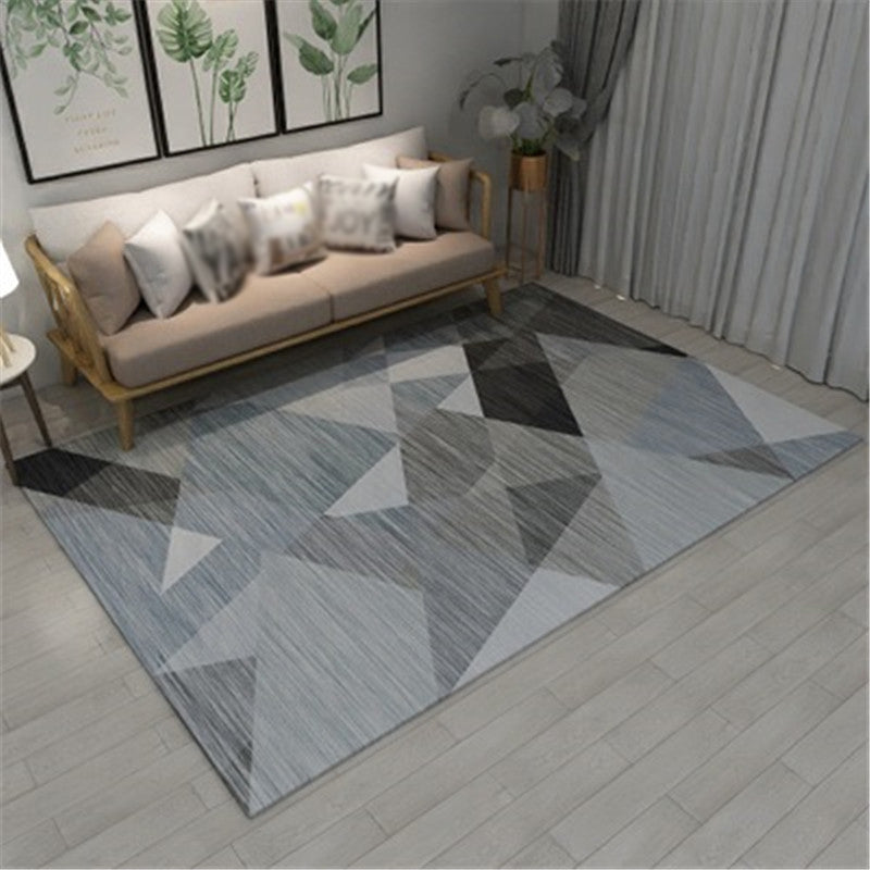 Modern Geometric Colorblock Rug Multi Colored Polypropylene Carpet Stain Resistant Anti-Slip Washable Rug for Room Gray Blue Clearhalo 'Area Rug' 'Rug' 2121905