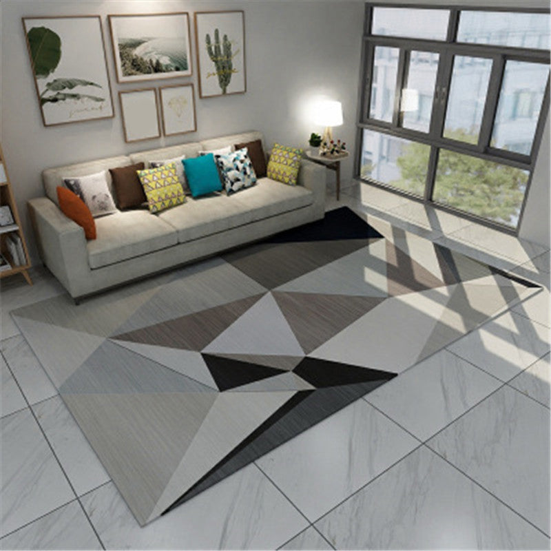 Modern Geometric Colorblock Rug Multi Colored Polypropylene Carpet Stain Resistant Anti-Slip Washable Rug for Room Khaki Clearhalo 'Area Rug' 'Rug' 2121906