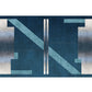 Mid-Century Living Room Rug Multi Color Architecture Colorblock Rug Polyester Pet Friendly Anti-Slip Washable Indoor Rug Dark Blue Clearhalo 'Area Rug' 'Rug' 2121961