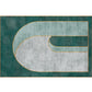 Mid-Century Living Room Rug Multi Color Architecture Colorblock Rug Polyester Pet Friendly Anti-Slip Washable Indoor Rug Green Clearhalo 'Area Rug' 'Rug' 2121964