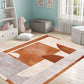 Aesthetics Color-Blocking Rug Multi-Color Scandinavian Rug Synthetics Stain Resistant Anti-Slip Backing Pet Friendly Carpet for Room Brown Clearhalo 'Area Rug' 'Rug' 2121971