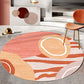 Minimalistic Colorblocking Rug Multi Colored Polyester Rug Anti-Slip Backing Washable Pet Friendly Carpet for Bedroom Yellow-Red Clearhalo 'Area Rug' 'Rug' 2121996