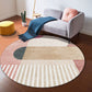 Mid Century Color-Blocking Rug Multi Colored Synthetics Rug Non-Slip Backing Machine Wash Pet Friendly Carpet for Home Decor Pink Clearhalo 'Area Rug' 'Rug' 2122008